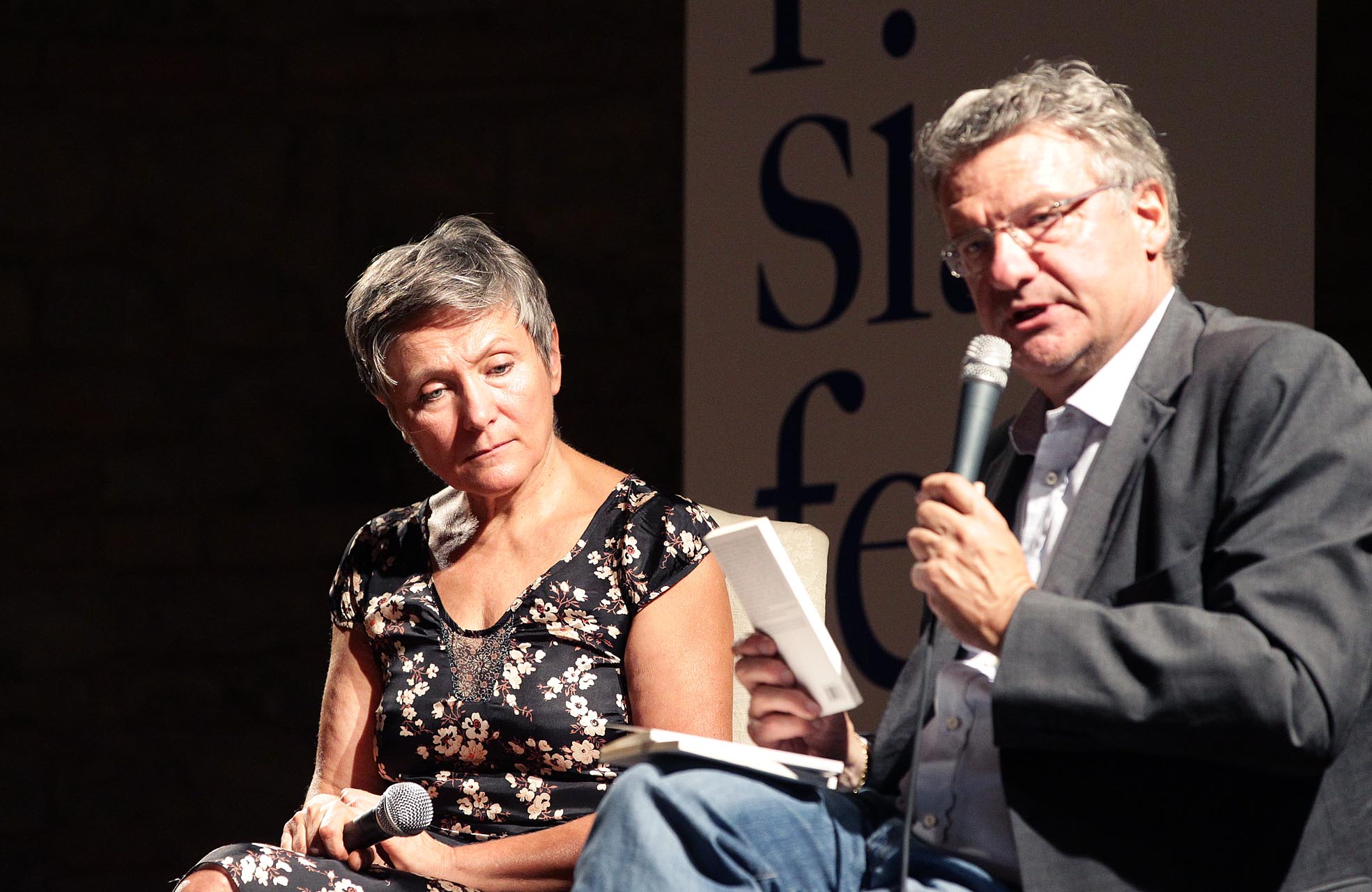 POESIAFESTIVAL ’11  MARIANGELA GUALTIERI E ALBERTO BERTONI AL CASTELLO DI VIGNOLA ph.© campanini-baracchi