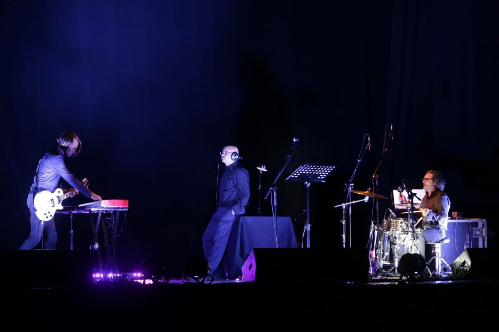 Tiziano Scarpa, Luca Bergia e Davide Arneodo in Lo show dei tuoi sogni - Poesia Festival '14 :: photo Serena Campanini-Elisabetta Baracchi