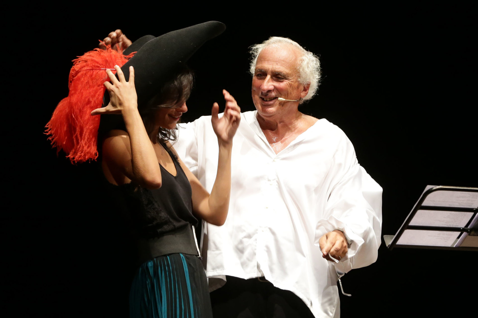 Stefano Benni e Giulia Tagliavia in Cyrano de Bergerac a Poesia Festival ’14 :: photo Serena Campanini-Elisabetta Baracchi