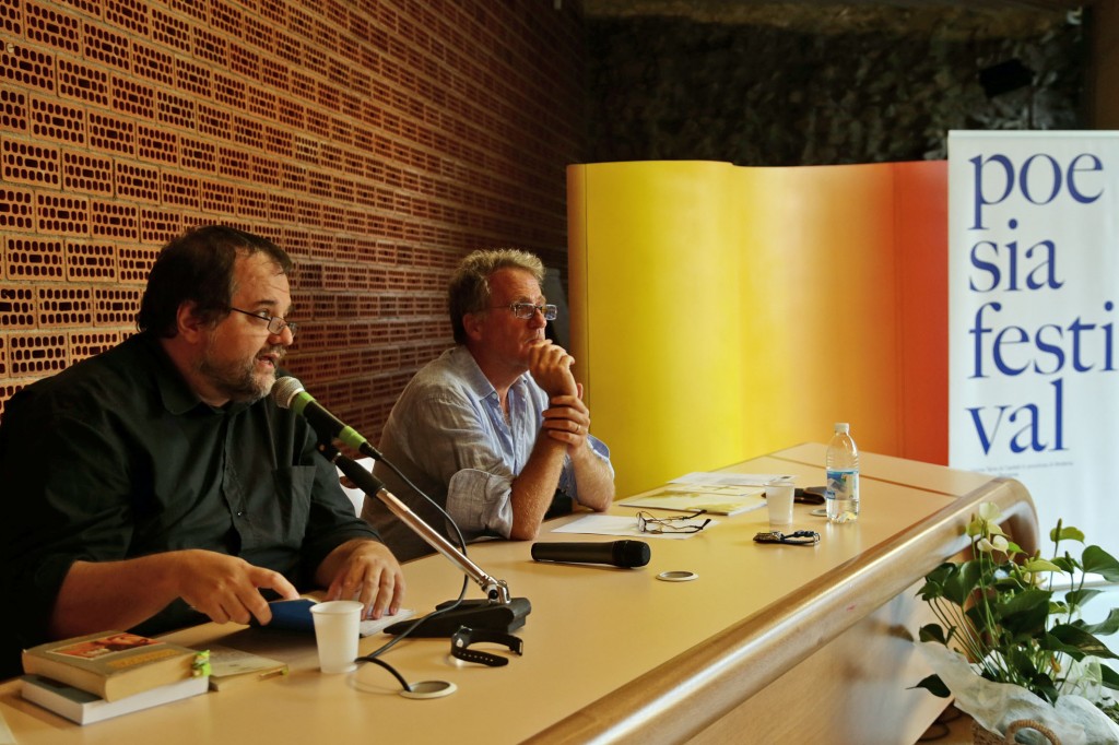 Gabriele Frasca e Andrea Cortellessa a Poesia Festival '14 :: photo Serena Campanini-Elisabetta Baracchi