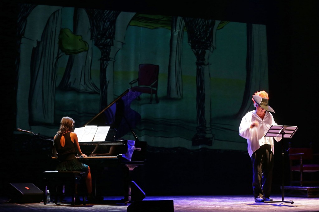 Stefano Benni e Giulia Tagliavia in Cyrano de Bergerac a Poesia Festival '14 :: photo Serena Campanini-Elisabetta Baracchi