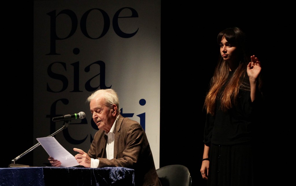 Lezione magistrale di Nanni Balestrini a Poesia Festival '14 :: photo Serena Campanini-Elisabetta Baracchi