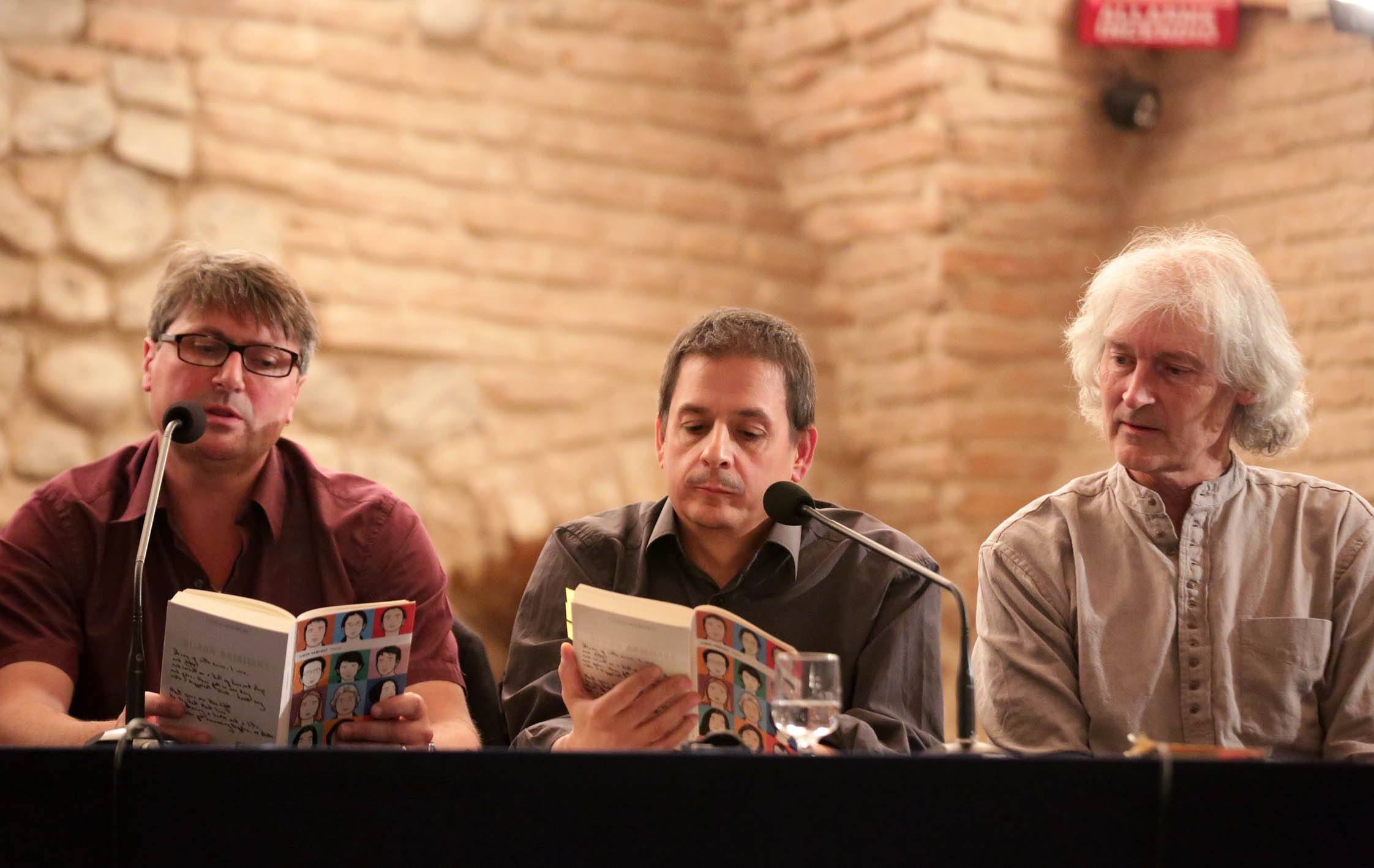 Simon Armitage, Luca Guerneri e Jamie McKendrick a Poesia Festival ’14 :: photo Serena Campanini-Elisabetta Baracchi