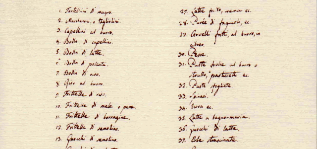 Le 49 ricette preferite da Giacomo Leopardi