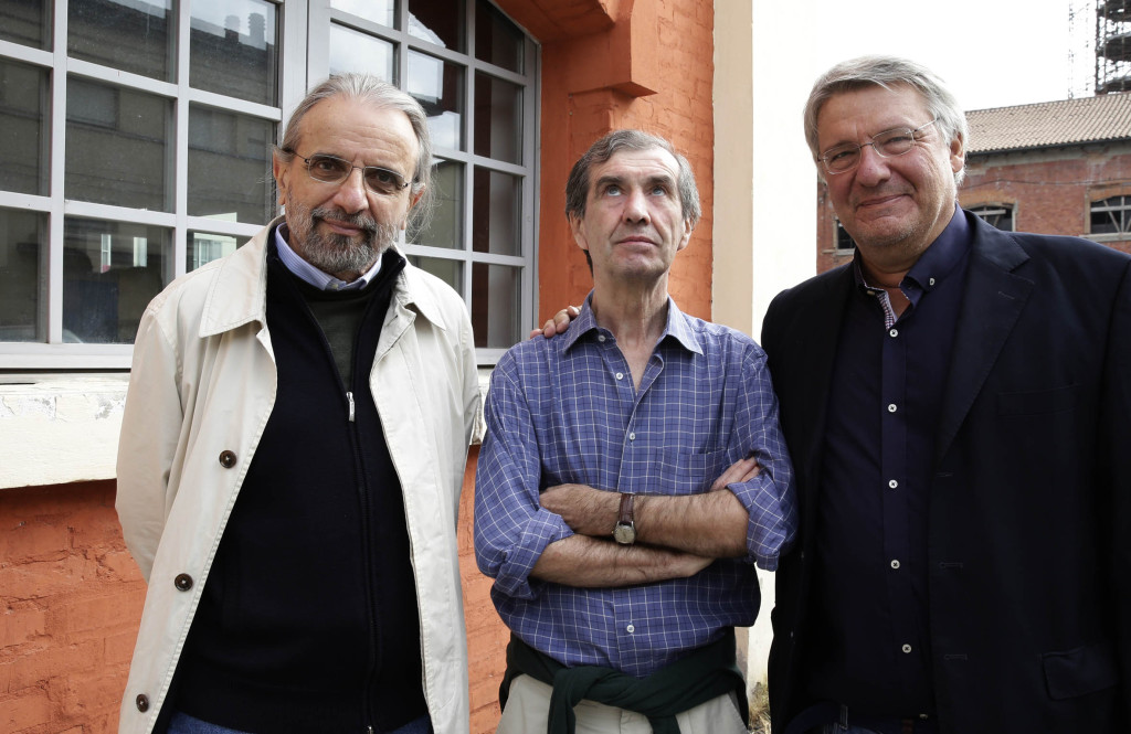 Cesare Viviani, Emilio Rentocchini e Alberto Bertoni