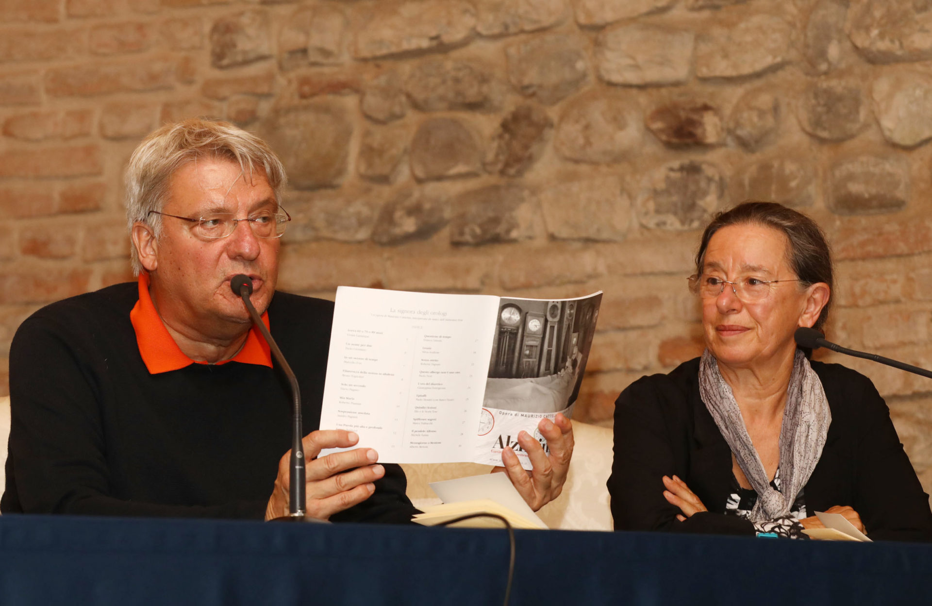 Alberto Bertoni e Franca Grisoni a Poesia Festival ’17 – photo© Serena Campanini