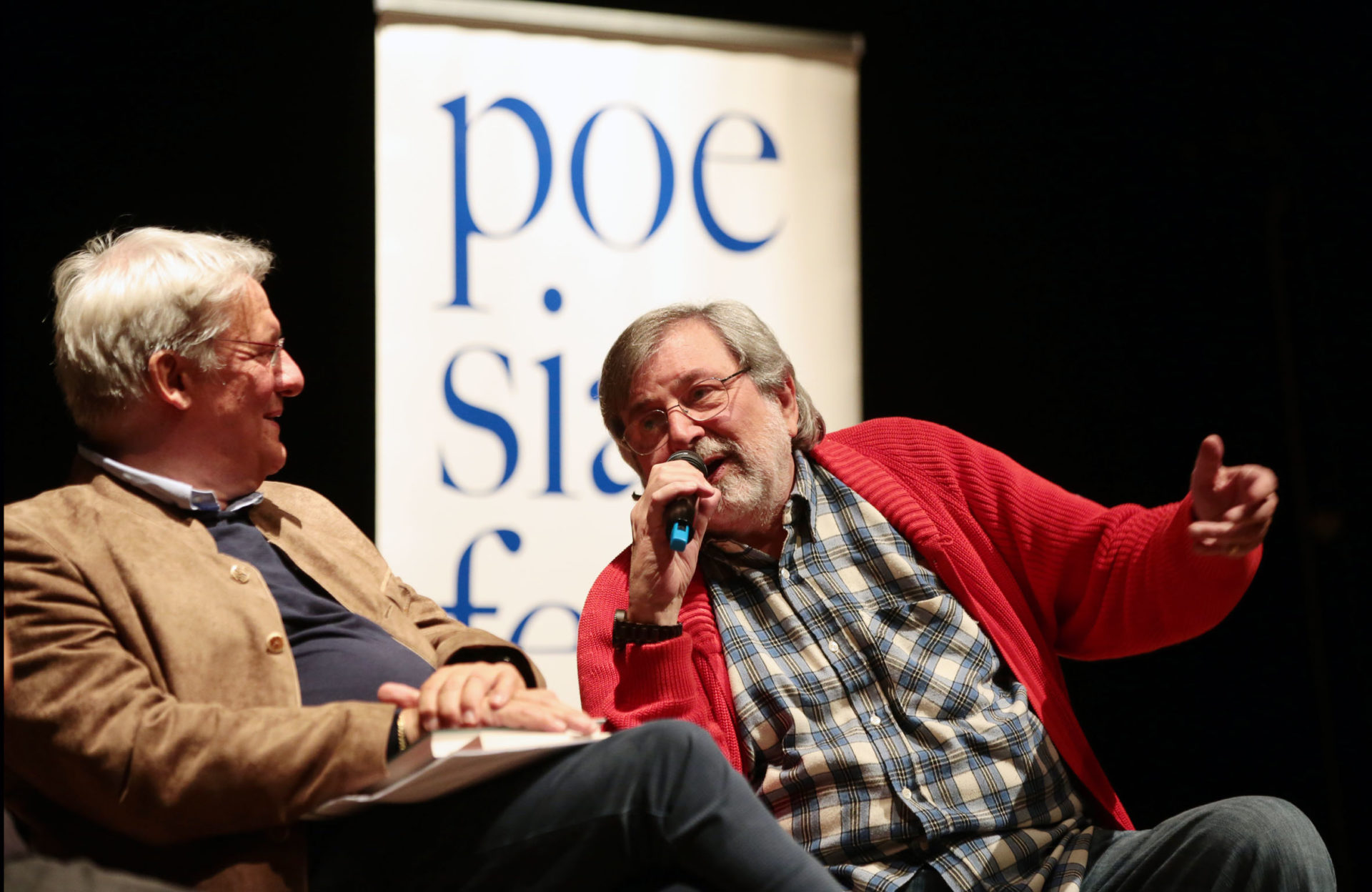 Alberto Bertoni e Francesco Guccini – photo © Elisabetta Baracchi Alberto Bertoni e Francesco Guccini – photo © Elisabetta Baracchi