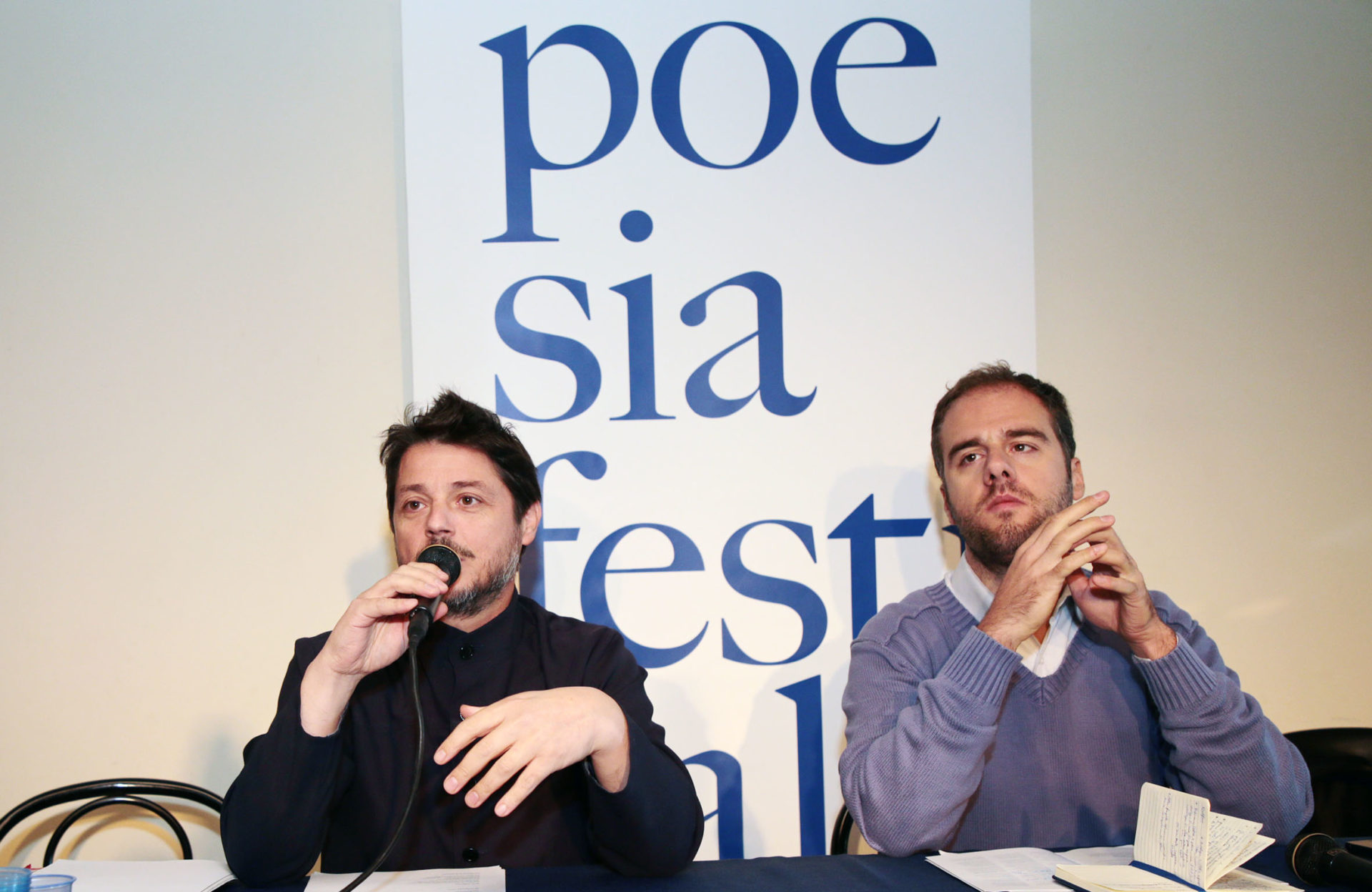 Dome Bulfaro e Guido Mattia Gallerani a Poesia Festival ’17 – photo © Elisabetta Baracchi