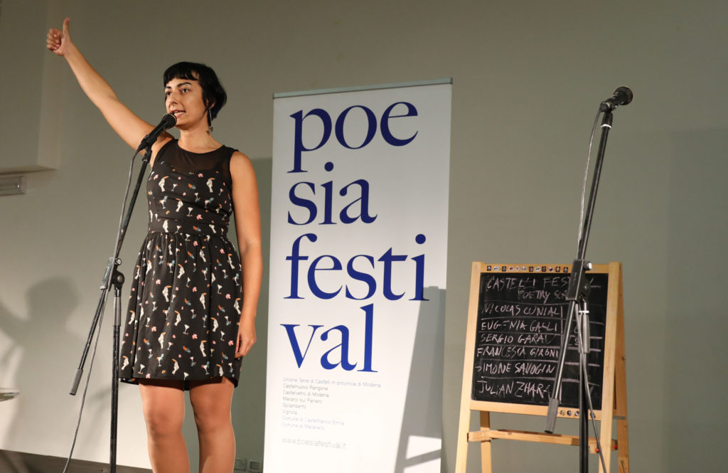 Francesca Gironi Castelli poetry Slam - Poesia Festival 2017 photo © Serena Campanini