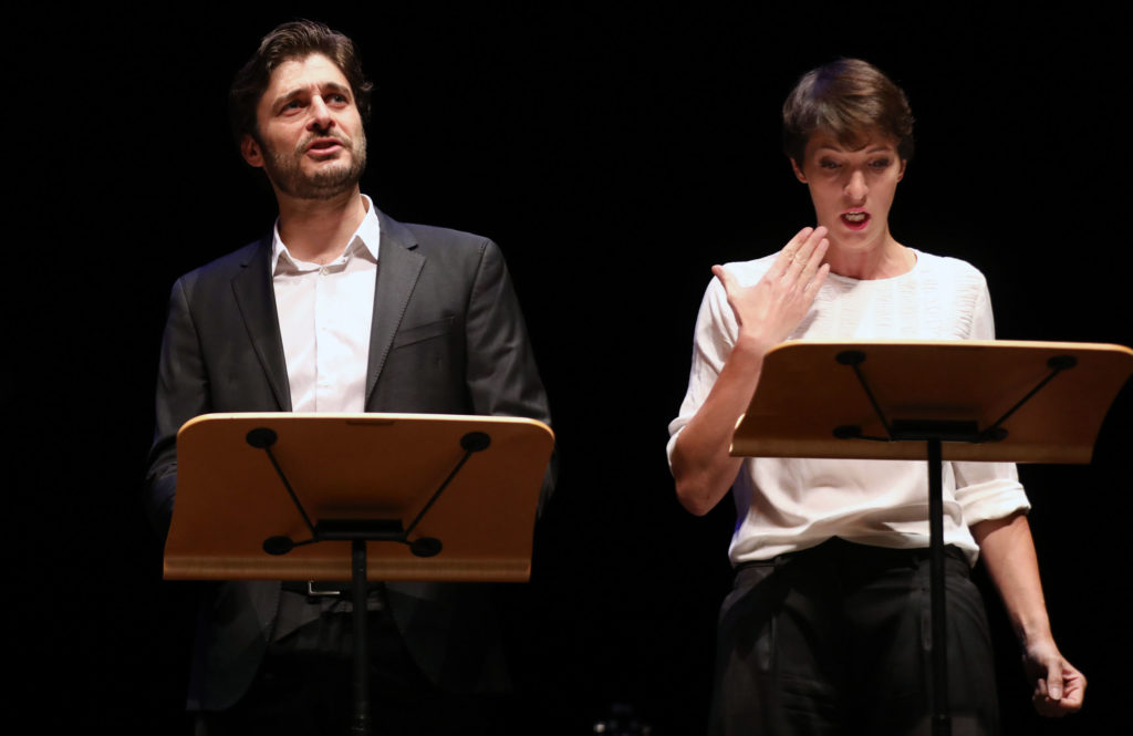 Lino Guanciale e Diana Manea Immagina John Lennon - Poesia Festival '17 photo © Serena Campanini