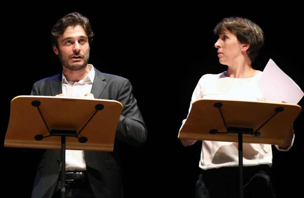 Lino Guanciale e Diana Manea Immagina John Lennon - Poesia Festival '17 photo © Serena Campanini