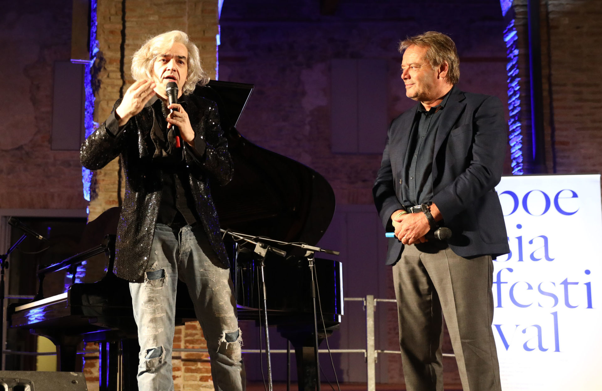 Morgan e Leo Turrini a Poesia Festival ’17 -photo© Serena Campanini Morgan e Leo Turrini a Poesia Festival ’17 -photo© Serena Campanini