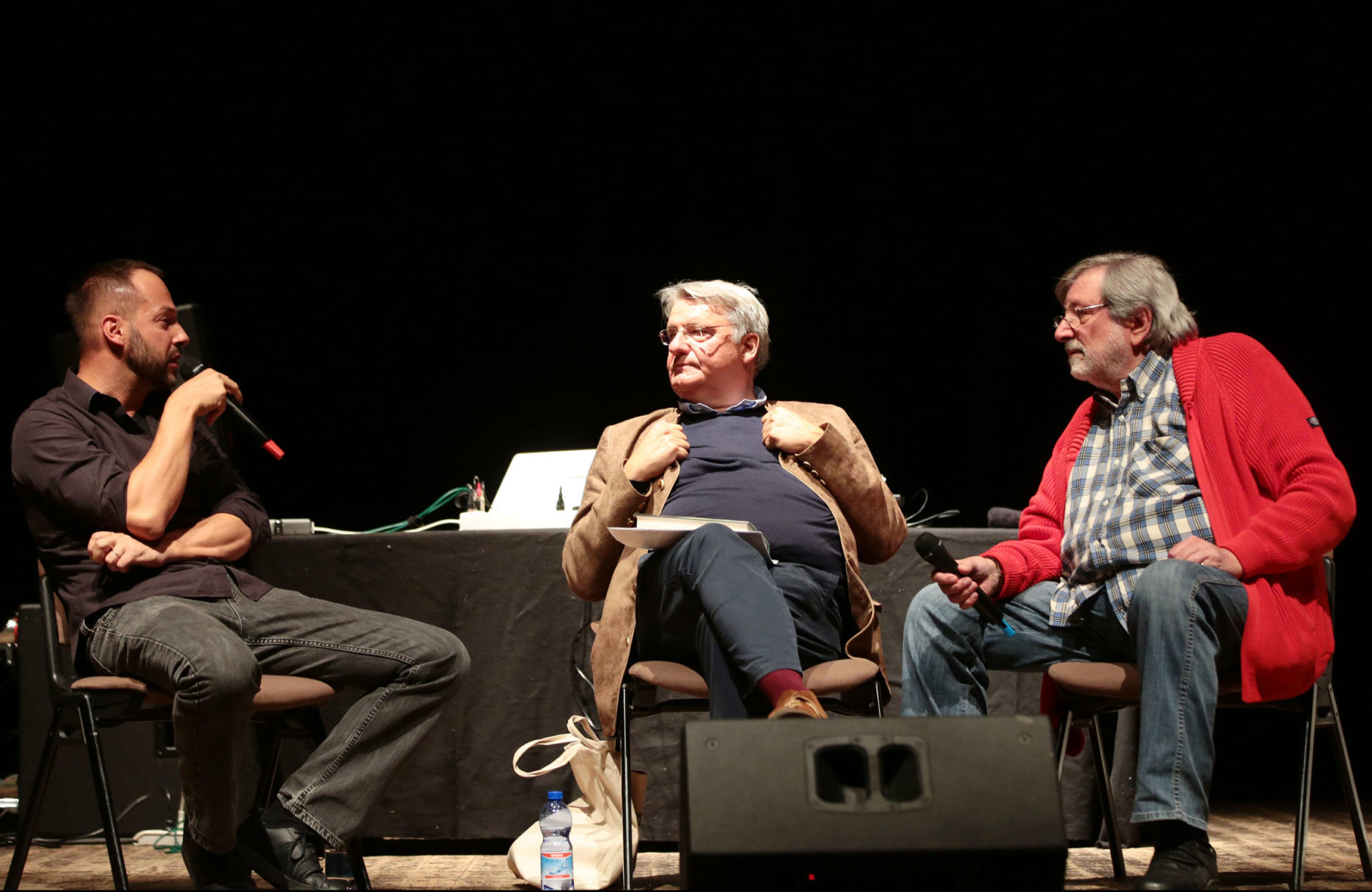 Murubutu, Alberto Bertoni e Francesco Guccini – photo © Elisabetta Baracchi