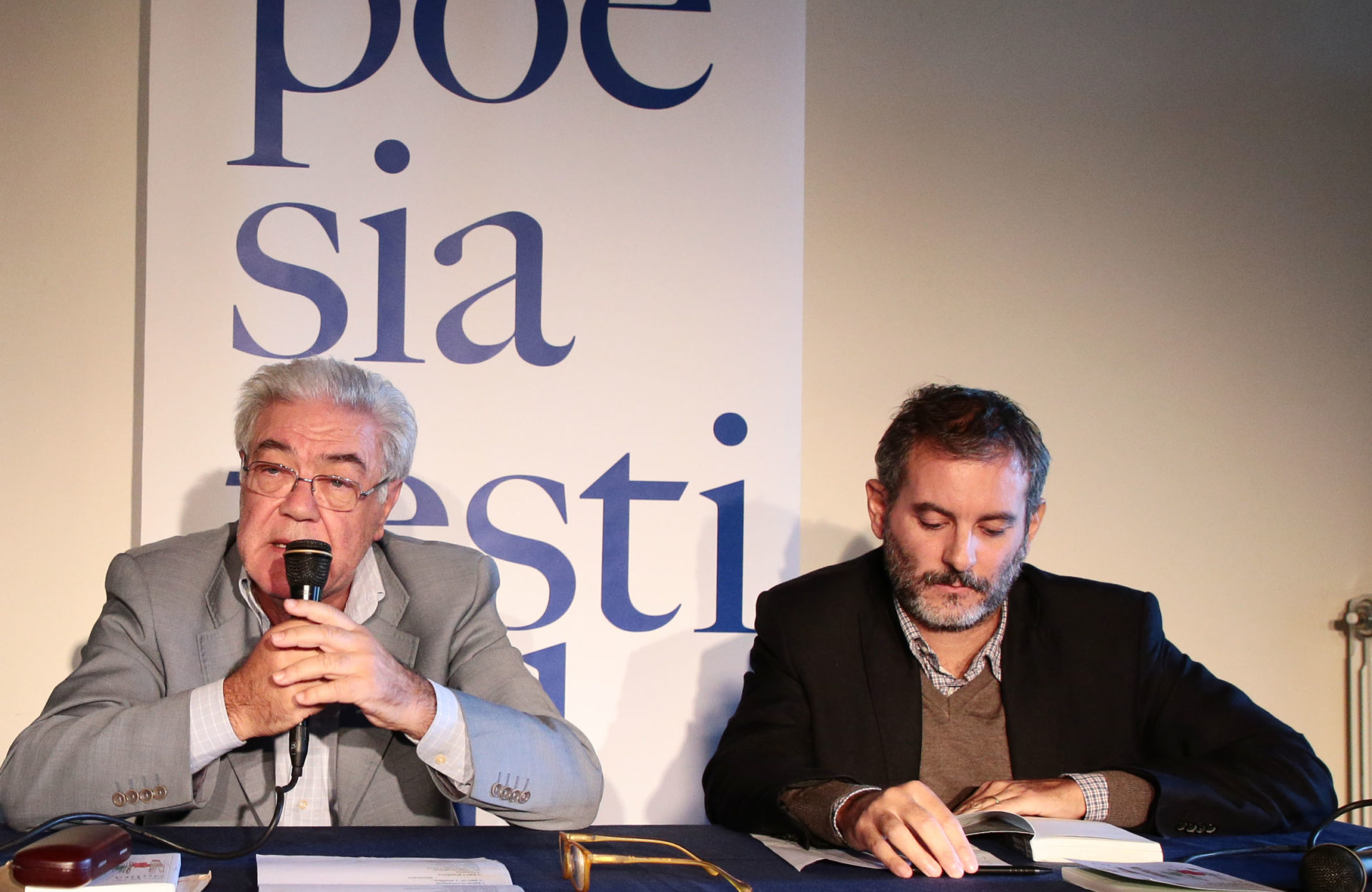Nino De Vita e Guido Monti a Poesia Festival ’17 – photo © Elisabetta Baracchi Nino De Vita e Guido Monti a Poesia Festival ’17 – photo © Elisabetta Baracchi