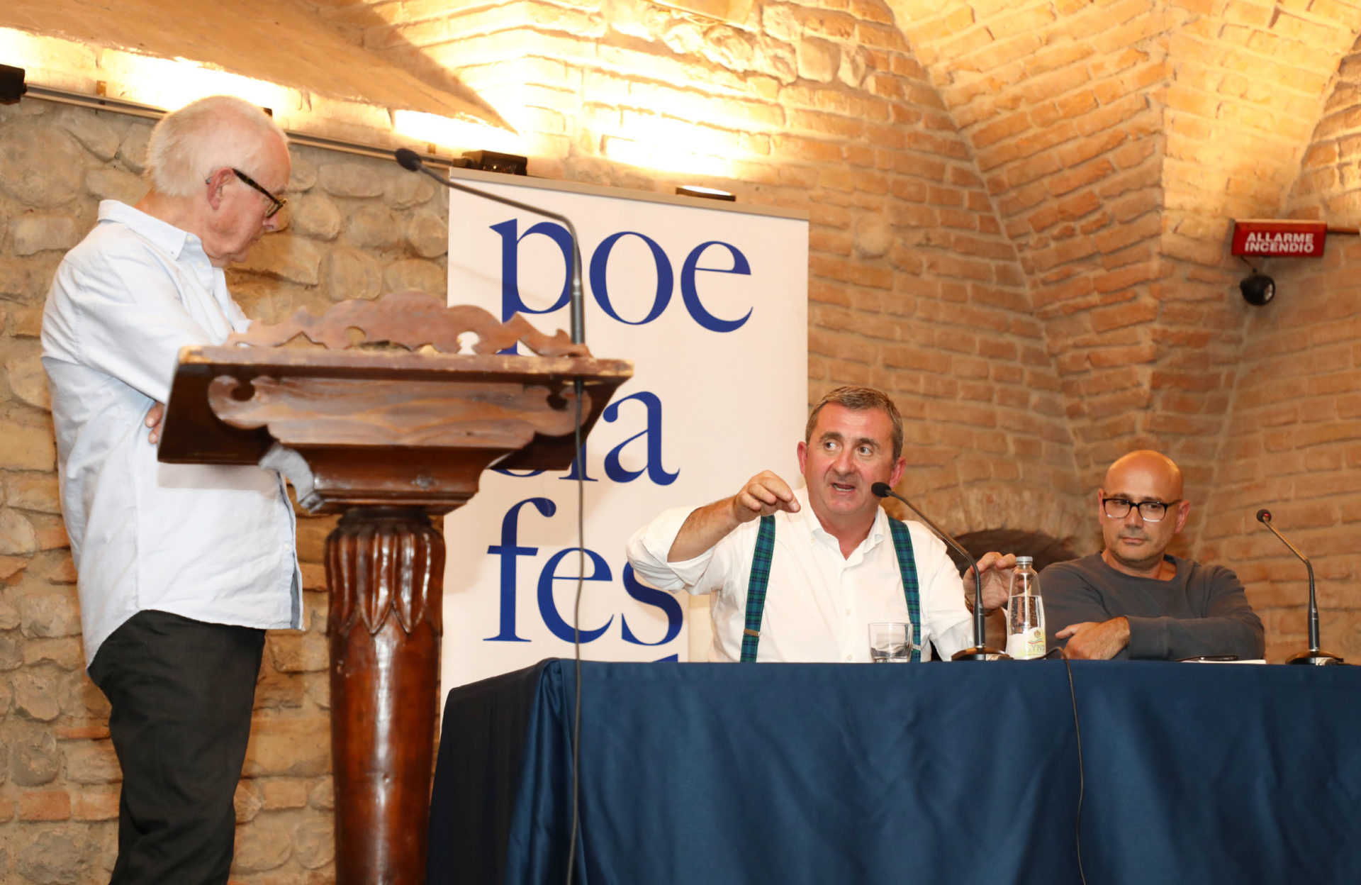 Willem Van Toorn, Vito e Roberto Galaverni – photo © Serena Campanini Willem Van Toorn, Vito e Roberto Galaverni – photo © Serena Campanini