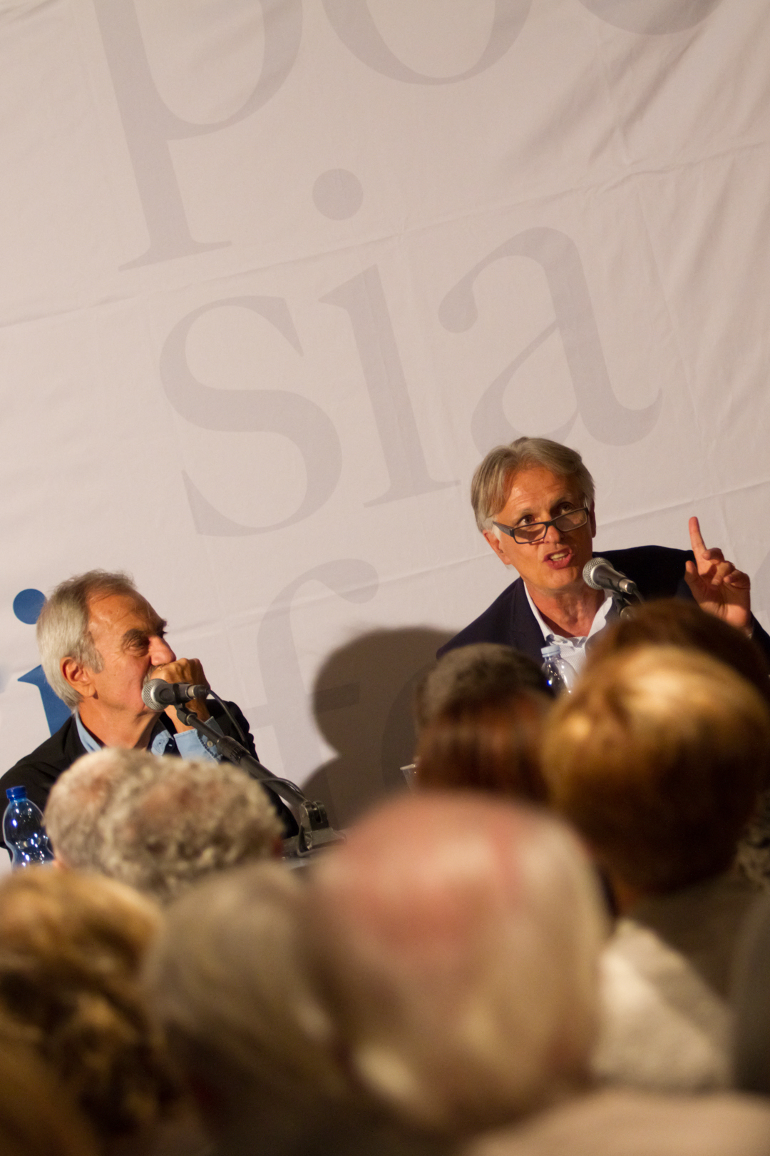 tommaso di francesco e stefano lusuardi castelnuovo rangone Poesia Festival ’18 photo © Fiorenza Zoboli