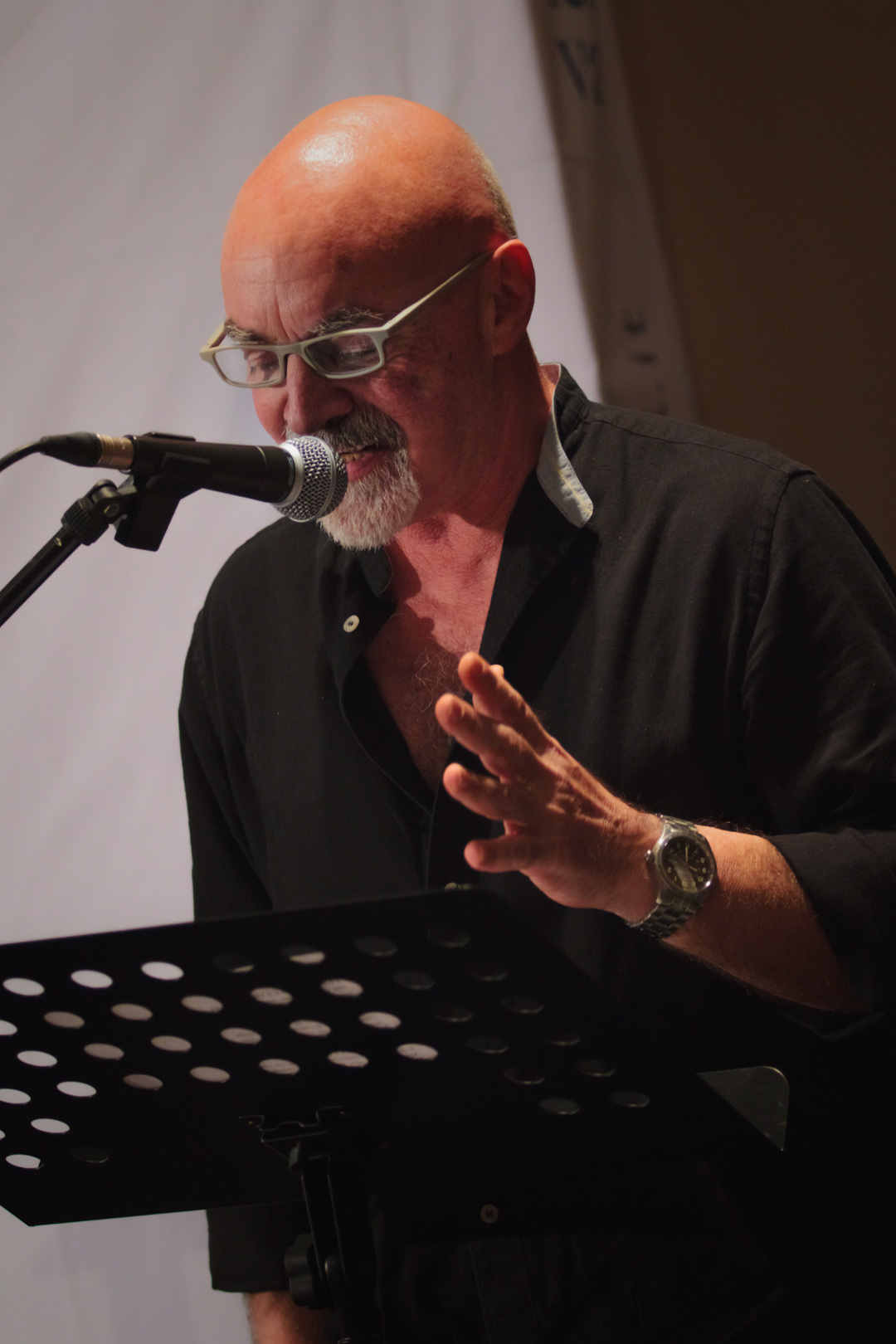 claudio calafiore castelnuovo rangone Poesia Festival ’18 photo © Fiorenza Zoboli