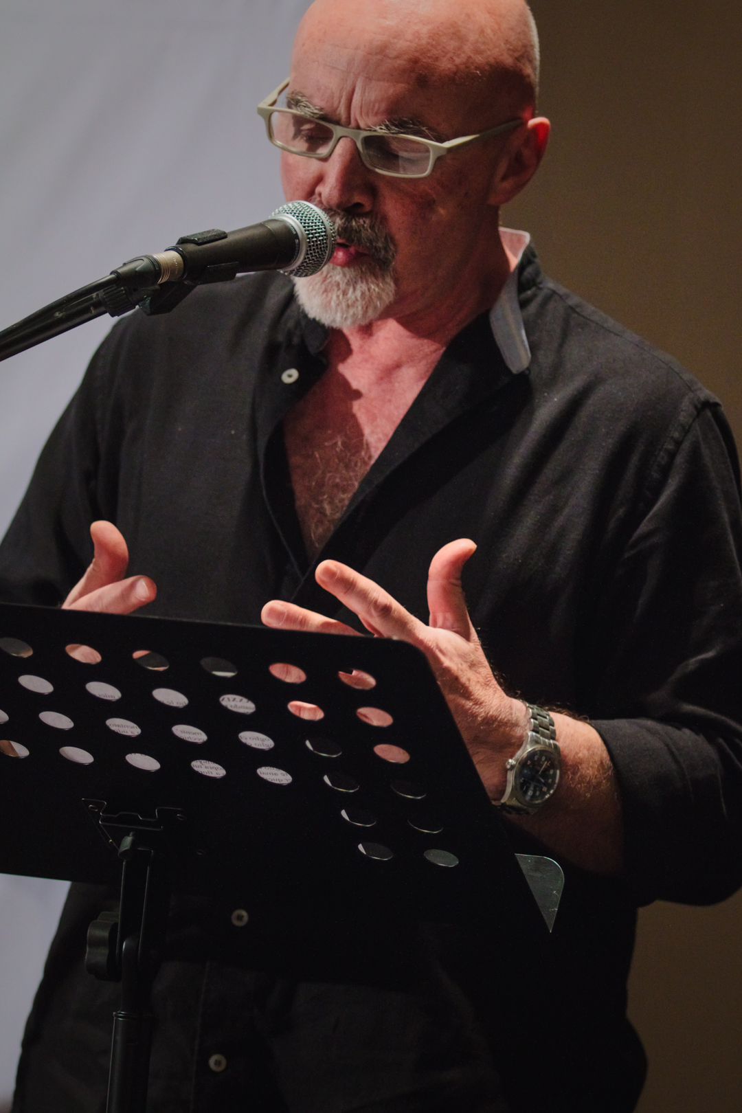 claudio calafiore castelnuovo rangone Poesia Festival ’18 photo © Fiorenza Zoboli