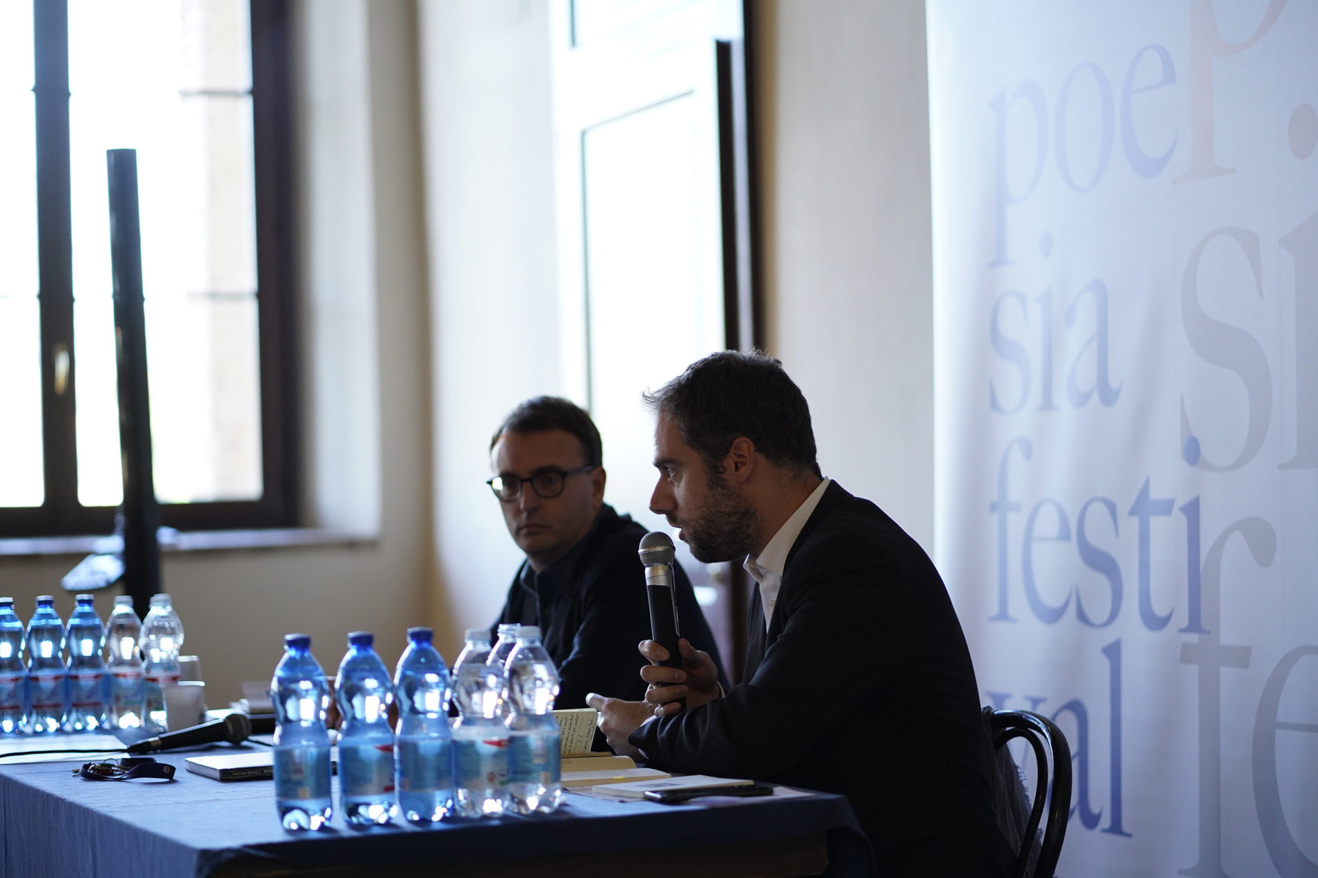 corrado benigni e guido mattia gallerani levizzano rangone poesia festival 2019 modena 2