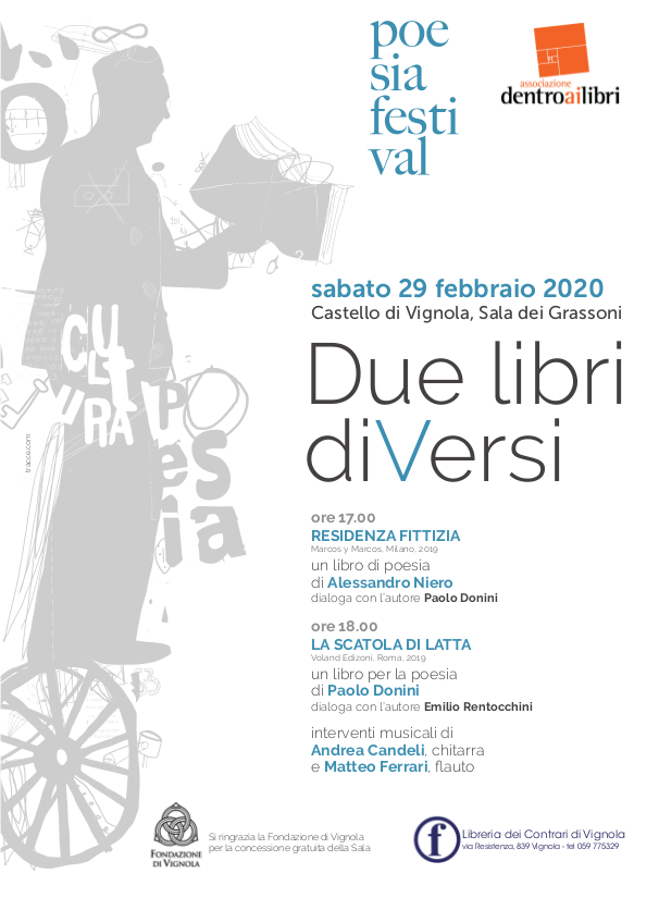 alessandro niero paolo donini 29 febbraio 2020 vignola locandina alessandro niero paolo donini 29 febbraio 2020 vignola locandina